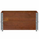 vidaXL barna tömör fenyőfa kerti növénytartó 80 x 60 cm