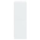 vidaXL fehér szerelt fa magasszekrény ajtókkal 68 x 37 x 109 cm