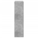 vidaXL betonszürke szerelt fa magasszekrény ajtókkal 68x37x142 cm