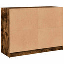 vidaXL füstös tölgy színű szerelt fa tálalószekrény 102x37x75,5 cm
