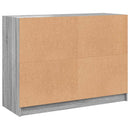 vidaXL szürke sonoma színű szerelt fa tálalószekrény 102x37x75,5 cm