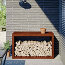 vidaXL tűzifa állvány 100x40x60 cm időjárásálló acélból