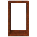 vidaXL tűzifaállvány 60x40x100 cm időjárásálló acélból