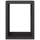 vidaXL fekete acél tűzifatároló 60 x 40 x 80 cm