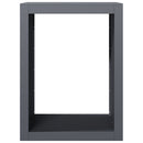vidaXL antracitszürke acél tűzifatároló 60 x 40 x 80 cm