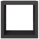 vidaXL fekete acél tűzifatároló 60 x 40 x 60 cm