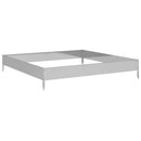 vidaXL horganyzott acél kerti magaságyás 100 x 100 x 18,5 cm