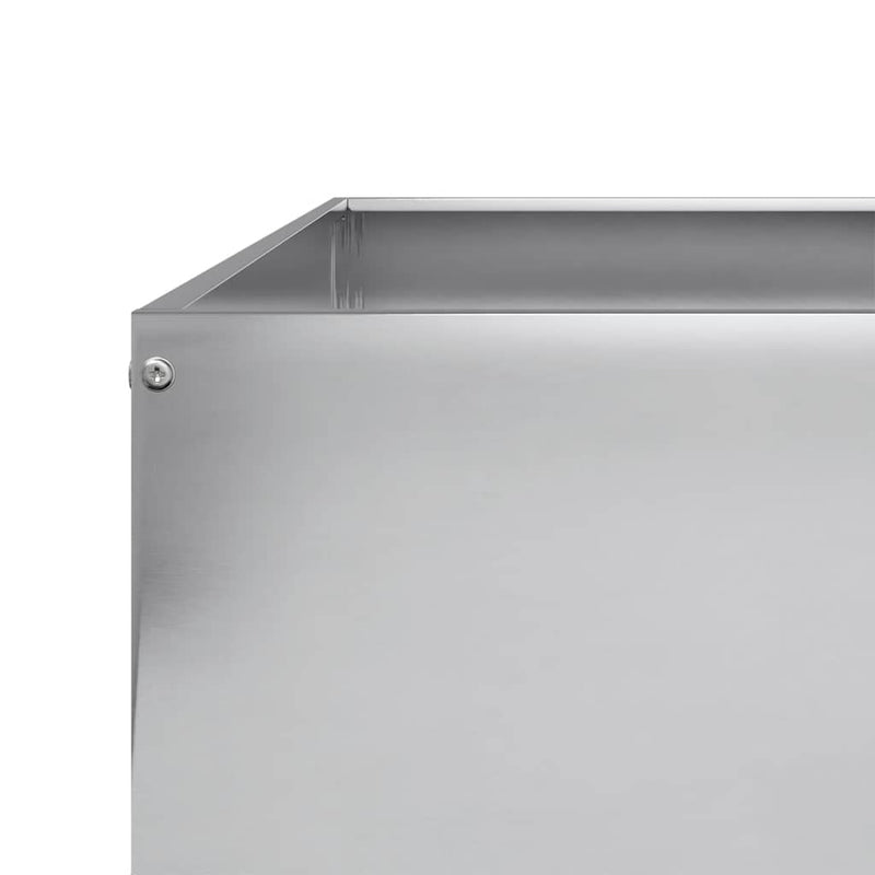 vidaXL horganyzott acél kerti magaságyás 100 x 100 x 18,5 cm