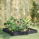 vidaXL antracitszürke acél kerti magaságyás 100 x 100 x 26 cm