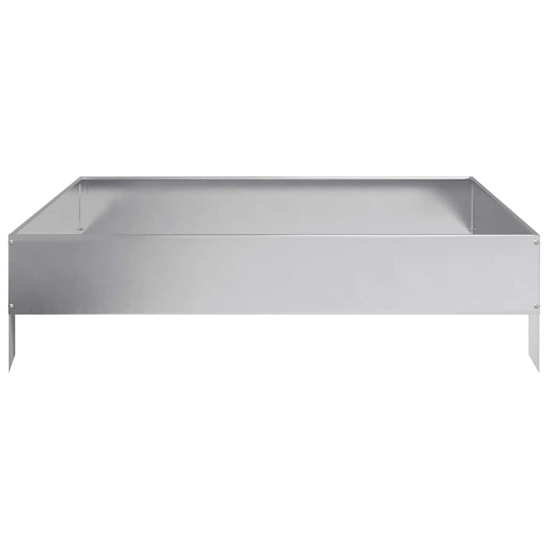 vidaXL horganyzott acél kerti magaságyás 100 x 100 x 26 cm