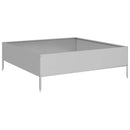 vidaXL horganyzott acél kerti magaságyás 100 x 100 x 33,5 cm