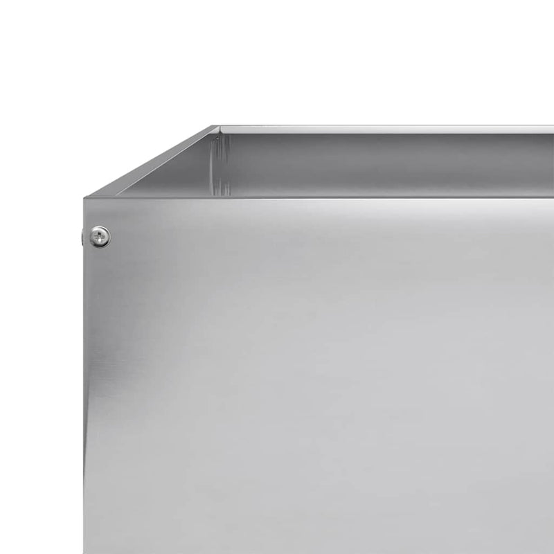 vidaXL horganyzott acél kerti magaságyás 100 x 100 x 33,5 cm