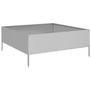 vidaXL horganyzott acél kerti magaságyás 100 x 100 x 41 cm