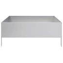 vidaXL horganyzott acél kerti magaságyás 100 x 100 x 25 cm