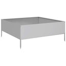 vidaXL horganyzott acél kerti magaságyás 100 x 100 x 41 cm
