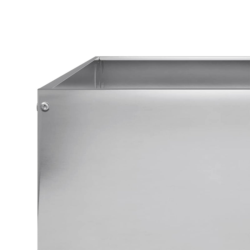 vidaXL horganyzott acél kerti magaságyás 100 x 100 x 25 cm