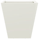 vidaXL 2 db fehér acél kerti növénytartó 30 x 30 x 30 cm