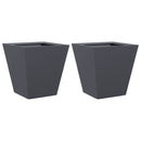 vidaXL 2 db antracitszürke acél kerti növénytartó 30 x 30 x 30 cm