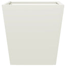 vidaXL 2 db fehér acél kerti növénytartó 40 x 40 x 40 cm