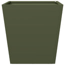 vidaXL olívazöld acél kerti növénytartó 40 x 40 x 40 cm