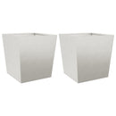 vidaXL 2 db rozsdamentes acél kerti növénytartó 50 x 50 x 50 cm