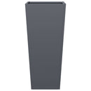 vidaXL 2 db antracit szürke acél kerti növénytartó 35 x 35 x 75 cm