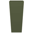 vidaXL 2 db olívazöld acél kerti növénytartó 35 x 35 x 75 cm