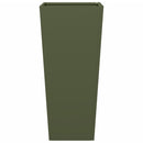 vidaXL 2 db olívazöld acél kerti növénytartó 35 x 35 x 75 cm