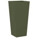 vidaXL 2 db olívazöld acél kerti növénytartó 35 x 35 x 75 cm