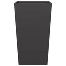 vidaXL 2 db fekete acél kerti növénytartó 45 x 45 x 75 cm