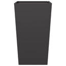 vidaXL 2 db fekete acél kerti növénytartó 45 x 45 x 75 cm