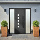 vidaXL kerti növénytartók 2 db 45x45x75 cm időjárásálló acélból