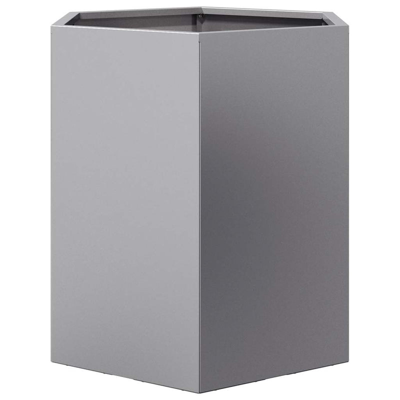 vidaXL hatszögű horganyzott acél kerti növénytartó 46 x 40 x 45 cm