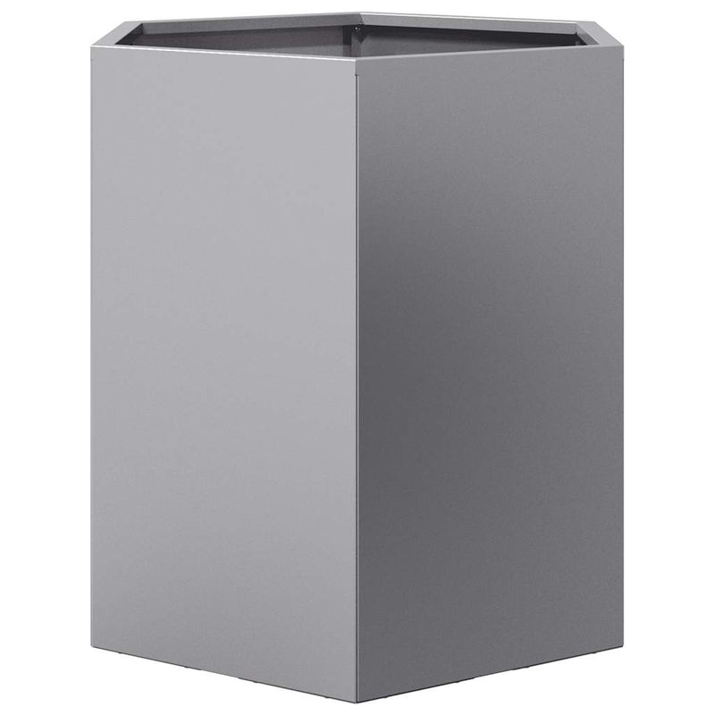 vidaXL hatszögű horganyzott acél kerti növénytartó 46 x 40 x 45 cm