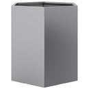 vidaXL 2 db hatszögű horganyzott acél kerti növénytartó 46x40x45 cm