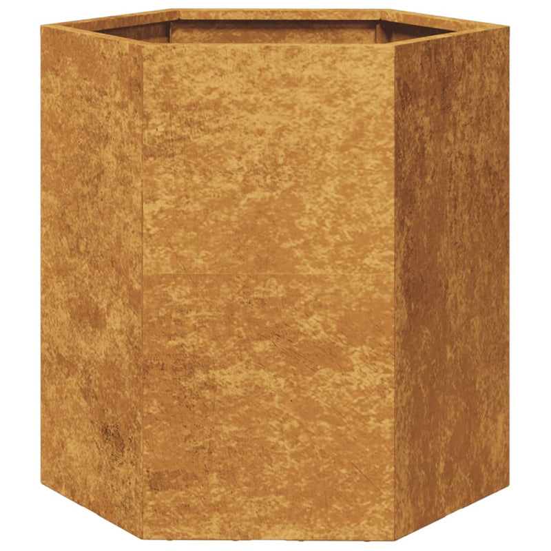 vidaXL kerti ültetőgép hatszög 46x40x45 cm időjárásálló acél