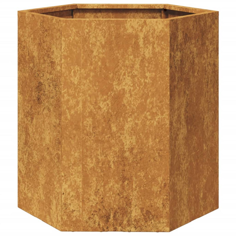 vidaXL kerti ültetőgép hatszög 46x40x45 cm időjárásálló acél