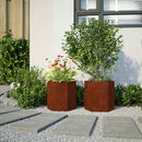 vidaXL kerti ültetőgépek 2 db hatszög 46x40x45 cm időjárásálló acél