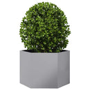 vidaXL hatszögű horganyzott acél kerti növénytartó 69 x 60 x 45 cm