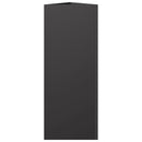 vidaXL fekete acél háromszög alakú kerti növénytartó 30 x 26 x 75 cm