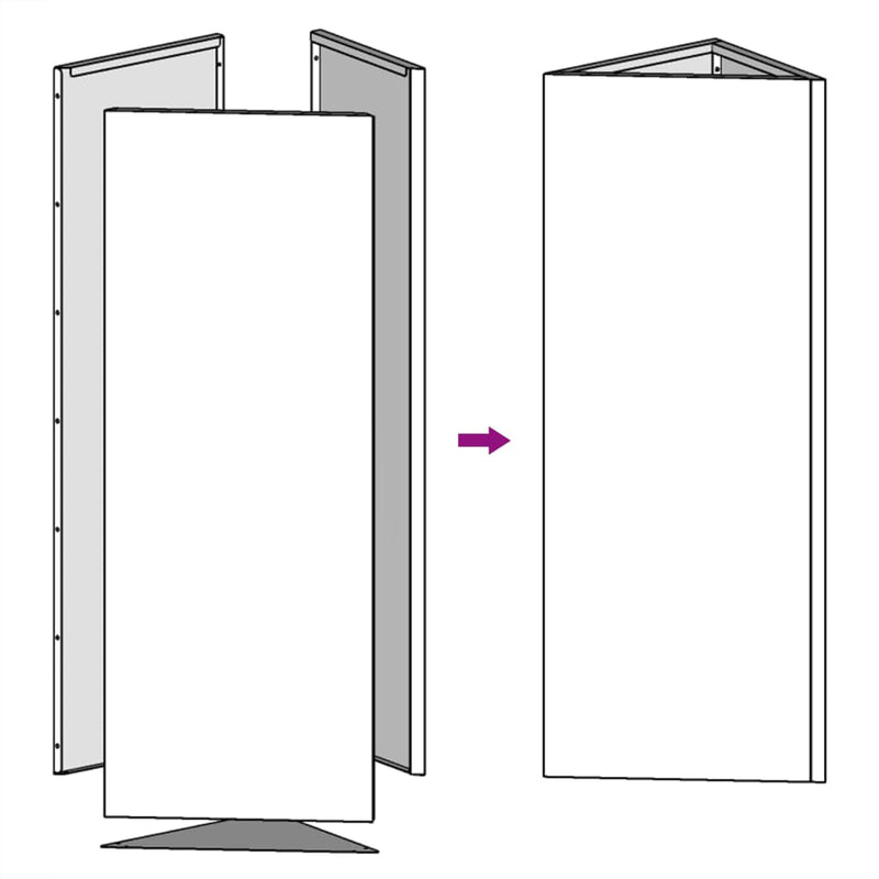 vidaXL 2 db fekete acél háromszög alakú kerti növénytartó 30x26x75 cm