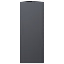 vidaXL antracit acél háromszög alakú kerti növénytartó 30 x 26 x 75 cm