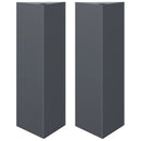 vidaXL 2 db antracit acél háromszög alakú kerti ültetőláda 30x26x75 cm