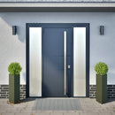 vidaXL 2 db olívazöld acél háromszög alakú kerti ültető 30x26x75 cm