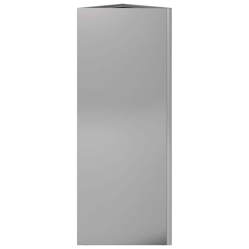 vidaXL horganyzott acél háromszög alakú kerti növénytartó 30x26x75 cm