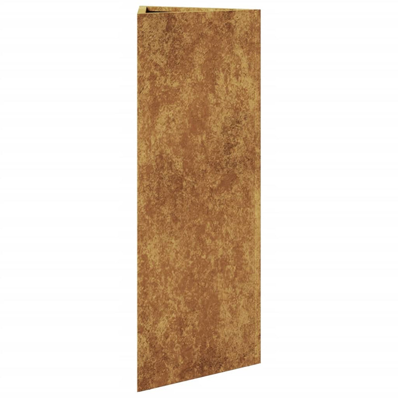 vidaXL 2 db corten acél háromszög alakú kerti növénytartó 30x26x75 cm