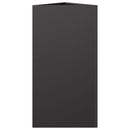 vidaXL 2 db fekete acél háromszög alakú kerti ültetőláda 40x34,5x70 cm