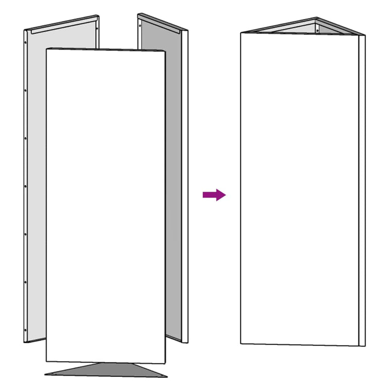 vidaXL 2 db fehér acél háromszög alakú kerti ültetőláda 40x34,5x70 cm