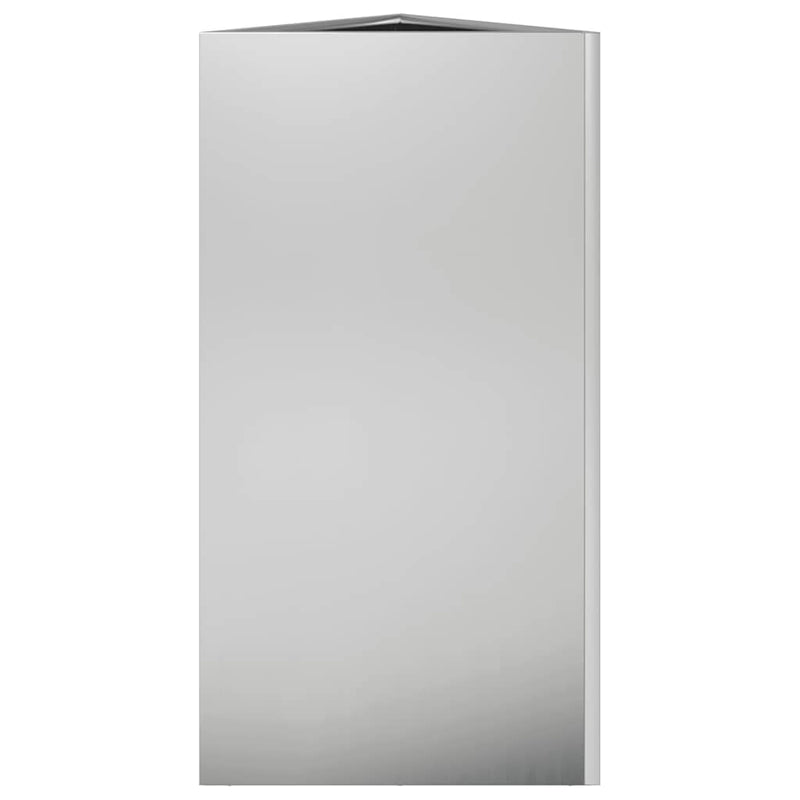 vidaXL horganyzott acél háromszög alakú kerti ültetőláda 40x40x75 cm