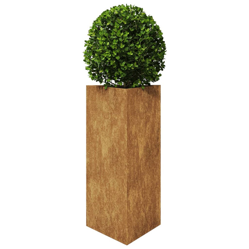 vidaXL 2 db corten acél háromszög alakú kerti ültető 40 x 34,5 x 70 cm